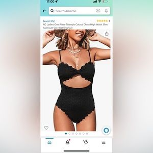 Black swim suit never worn